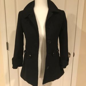 Black BCX girl dress coat